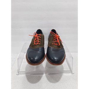 Cole Haan Mens Oxfords Shoes Navy Brown Lace Up Almond Toe 9M